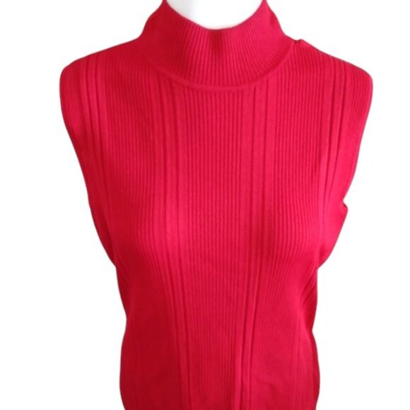 Dress Barn Tops - DRESS BARN Red Sleeveless Top